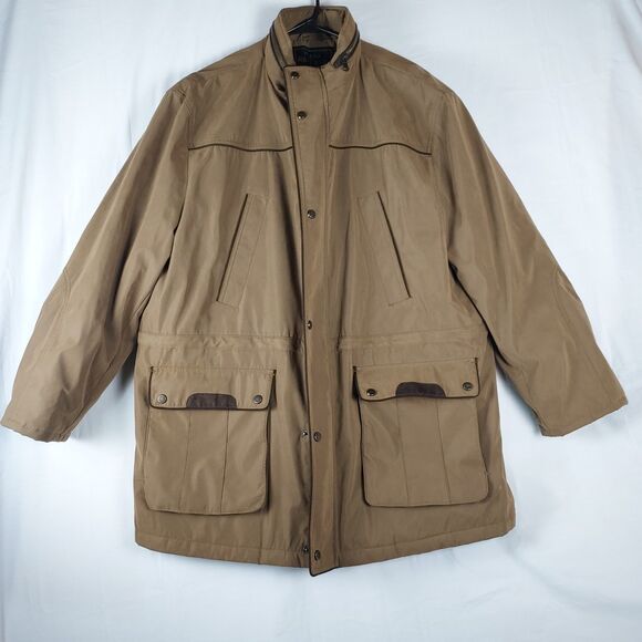 JoS. A. Bank Reserve XXL Outdoor Coat Jacket Tan Khaki Heavy Duty Field Style - Picture 1 of 12